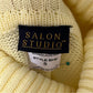 Vintage Salon Studio Yellow Sequins Lightweight Turtleneck