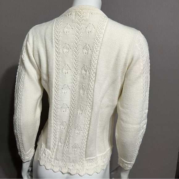 Vintage It’s Pure Gold Cream Grandma Sweater