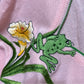 Vintage Rochelle Pink V-Neck Frog V-Neck Sweater