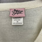 Vintage Adrian Jilofield Cream Pink Floral Stripe Crewneck Sweater