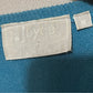 Vintage Joyce Teal Sequin Beaded V-Neck Sweater