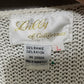 Vintage Lily Of California Cream Floral Appliqué Shoulder Sweater