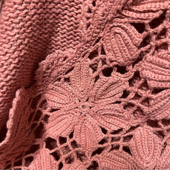 Vintage Melbourne Elements Mauve Pink Ramie | Cotton Cardigan