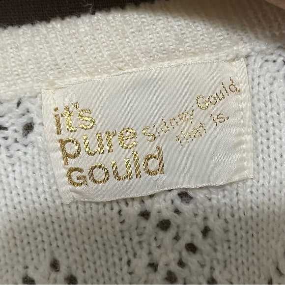 Vintage It’s Pure Gold Cream Grandma Sweater