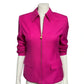 Classiques Entier Pink 100% Wool Zip Up Blazer Sz-XS