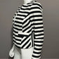 Worthington Petite White | Black Striped Cotton Blazer Sz-6P