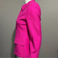 Classiques Entier Pink 100% Wool Zip Up Blazer Sz-XS