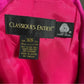 Classiques Entier Pink 100% Wool Zip Up Blazer Sz-XS