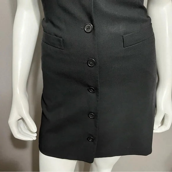 DKNY Wool Sleeveless Vest Dress Sz-2 Petite