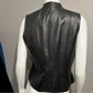 Sienna Studio Black 100% Leather Vest Sz-10