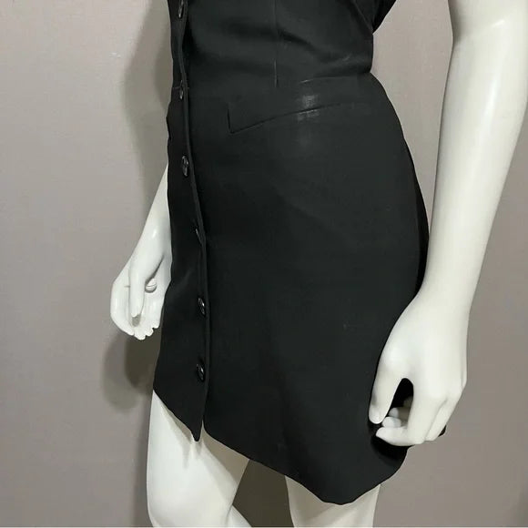 DKNY Wool Sleeveless Vest Dress Sz-2 Petite