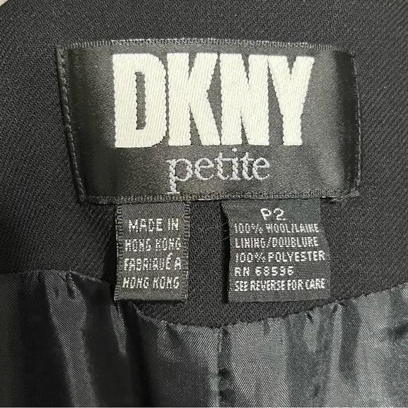 DKNY Wool Sleeveless Vest Dress Sz-2 Petite