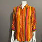 Allison Taylor 100% Silk Multicolored Striped Blouse Sz-Small