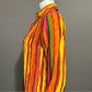 Allison Taylor 100% Silk Multicolored Striped Blouse Sz-Small