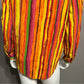 Allison Taylor 100% Silk Multicolored Striped Blouse Sz-Small