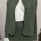 Lauren Ralph Lauren Olive Green Wool 2 pc Skirt Set Sz-14/16