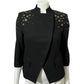 Wool- Vintage Vivienne Black Wool Blend Blazer Jacket Sz-6