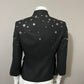 Wool- Vintage Vivienne Black Wool Blend Blazer Jacket Sz-6