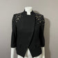 Wool- Vintage Vivienne Black Wool Blend Blazer Jacket Sz-6