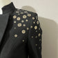 Wool- Vintage Vivienne Black Wool Blend Blazer Jacket Sz-6