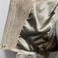 BlankNYC Taupe Suede With Fringe Cropped Jacket Sz-Small